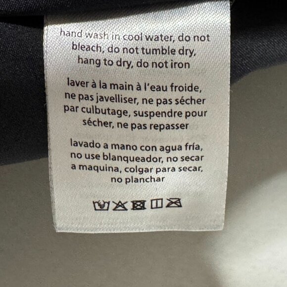 WEWoreWhat Wide Leg Utility Black Nylon Cargo Pull On Track Pants Size Medium - Picture 15 of 15